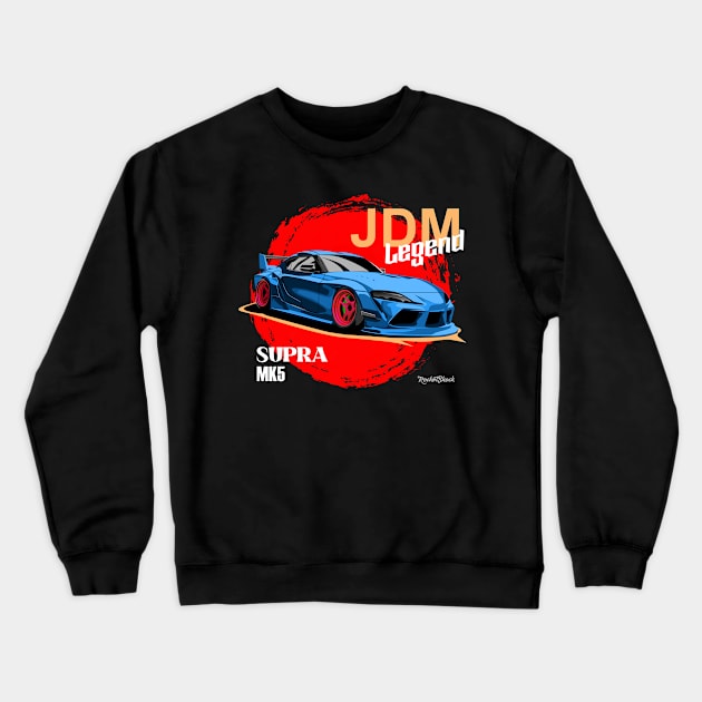 SUPRA MK5 A90 Crewneck Sweatshirt by ASAKDESIGNS